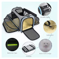 Erweiterbare faltbare weiche Haustier-Trägerbeutel Hunde Katzenumhängern Reisetasche mit 3 offenen Türen für kleine Katzen Hunde im Freien